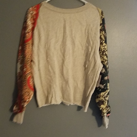 NWT Free People Vintage Affair Cotton Printed Swea - Picture 4 of 6